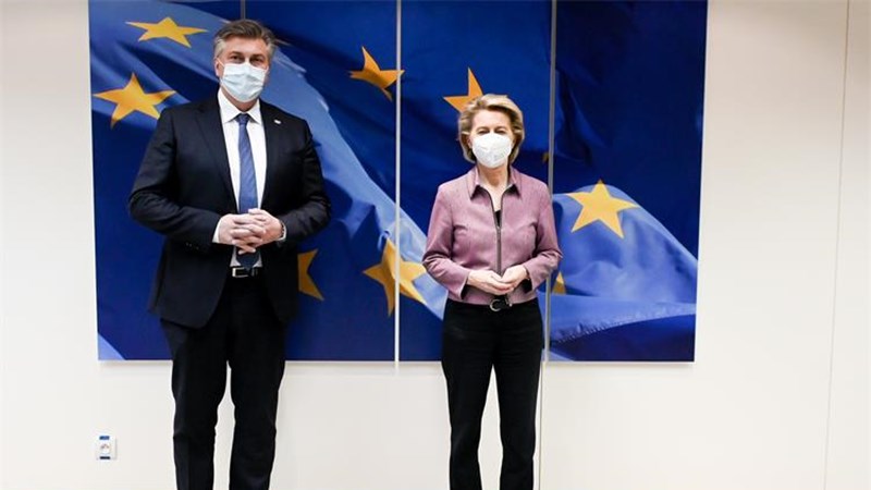 Plenković u Bruxellesu o distribuciji cjepiva, obnovi nakon potresa, izradi NPOO-a, ulasku u eurozonu i Schengen